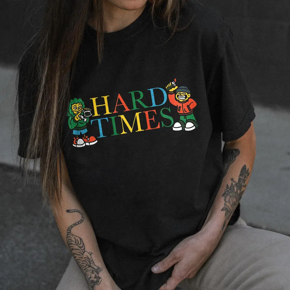 Hard Times Printed Casual T-shirt