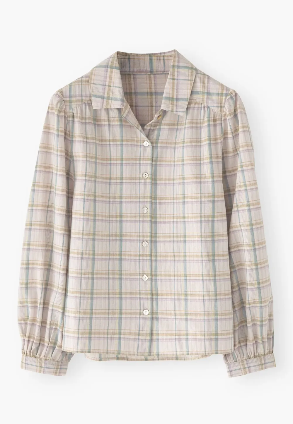 Checked shirt
Cotton