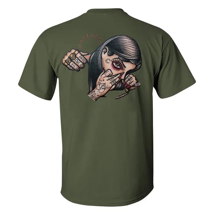Tattoo Girl Printed Men's T-shirt