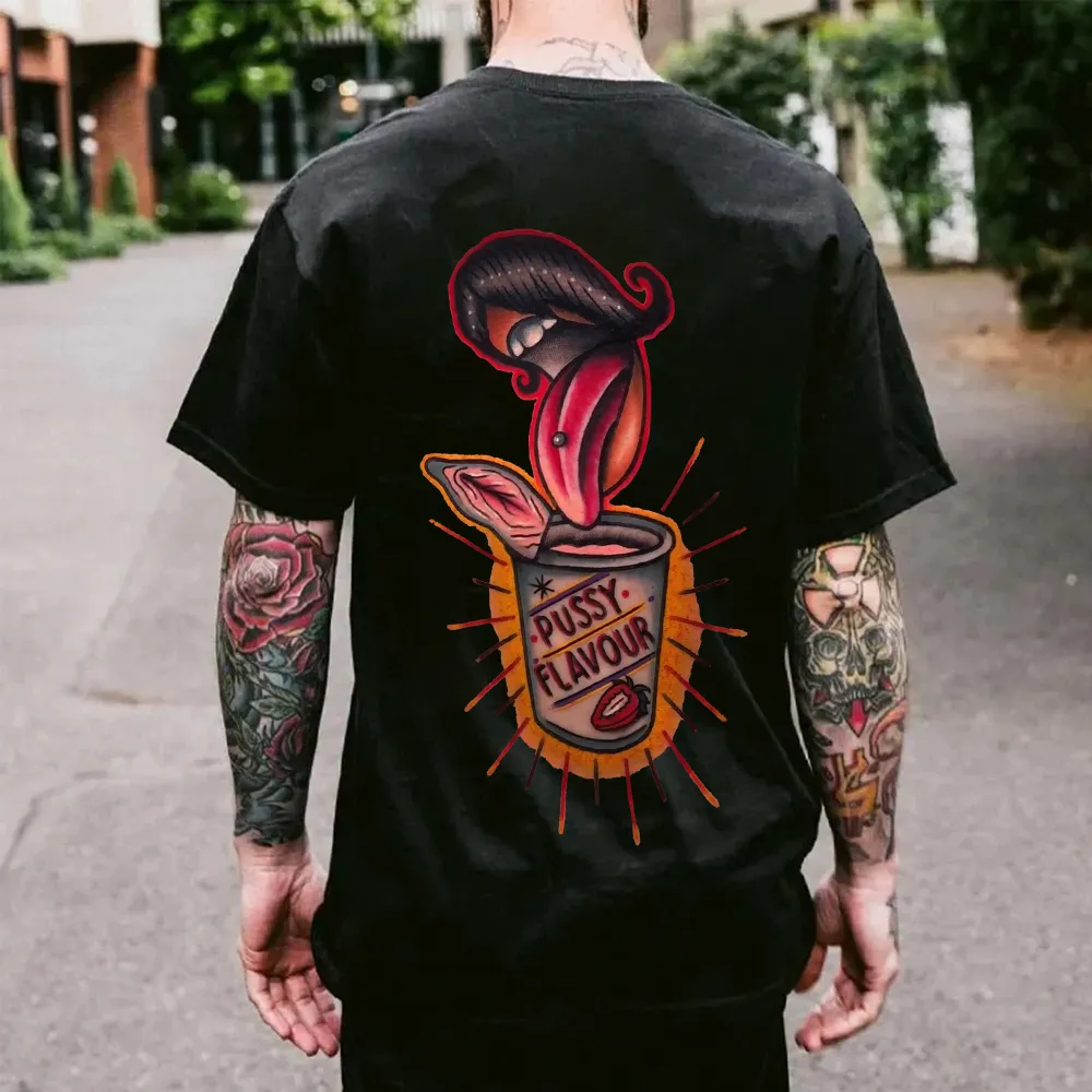 Pussy Flavour Printed Men's T-shirt