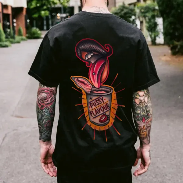 Pussy Flavour Printed Men's T-shirt