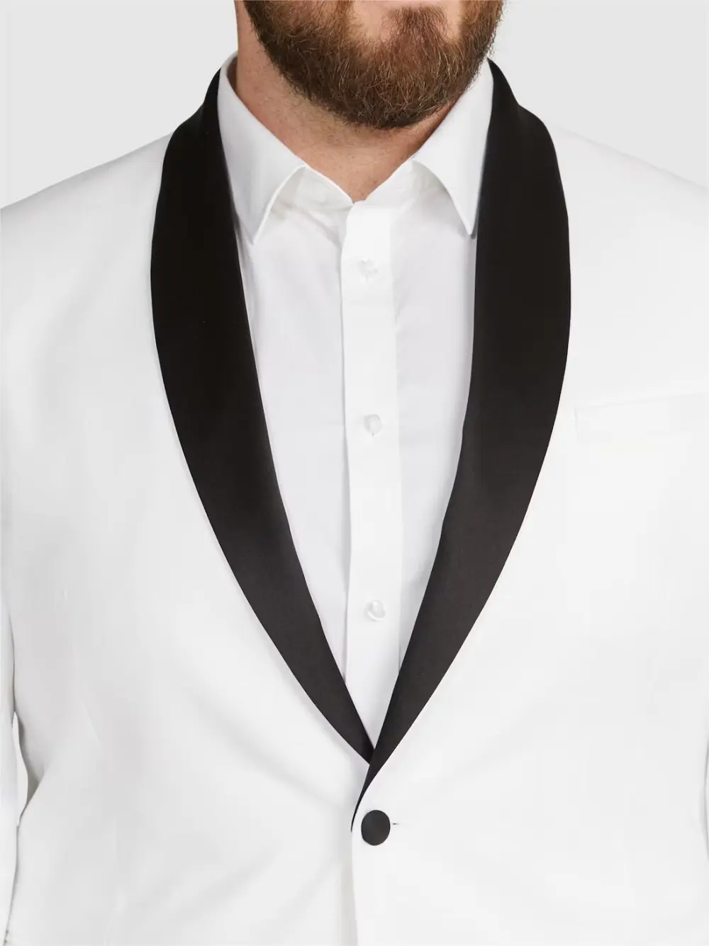 IVORY PIERCE TUXEDO SUIT JACKET