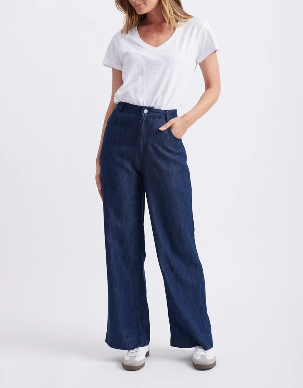 Celeste Tencel Pants - Dark Denim