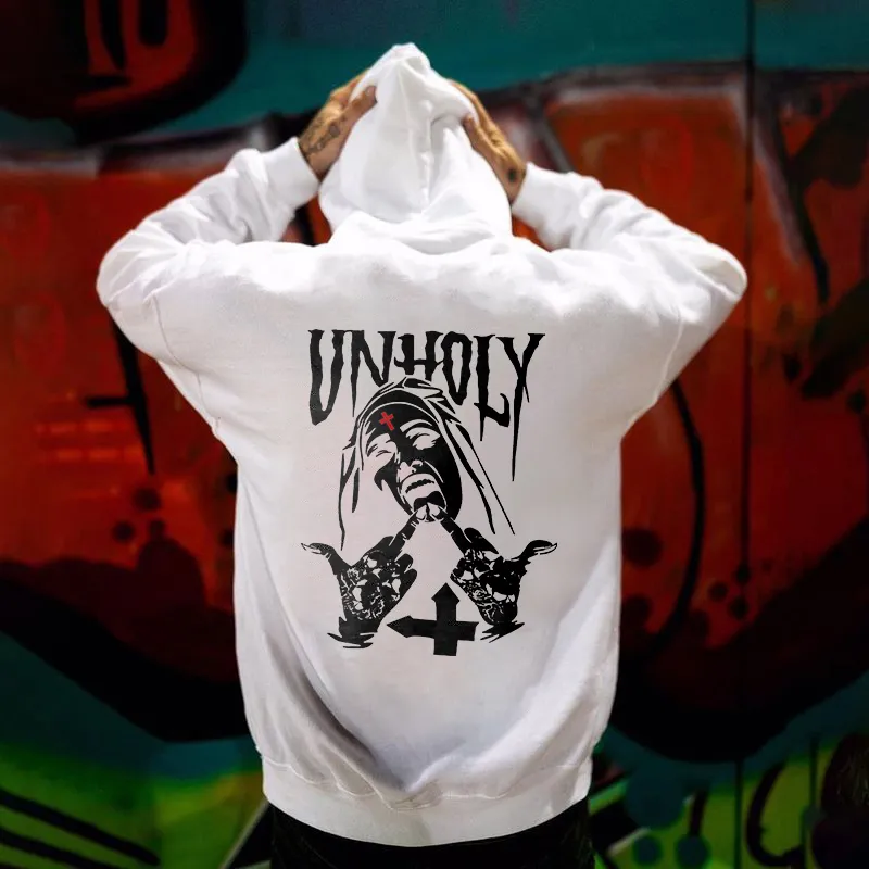 Unholy Nuns Printed Men's Hoodie