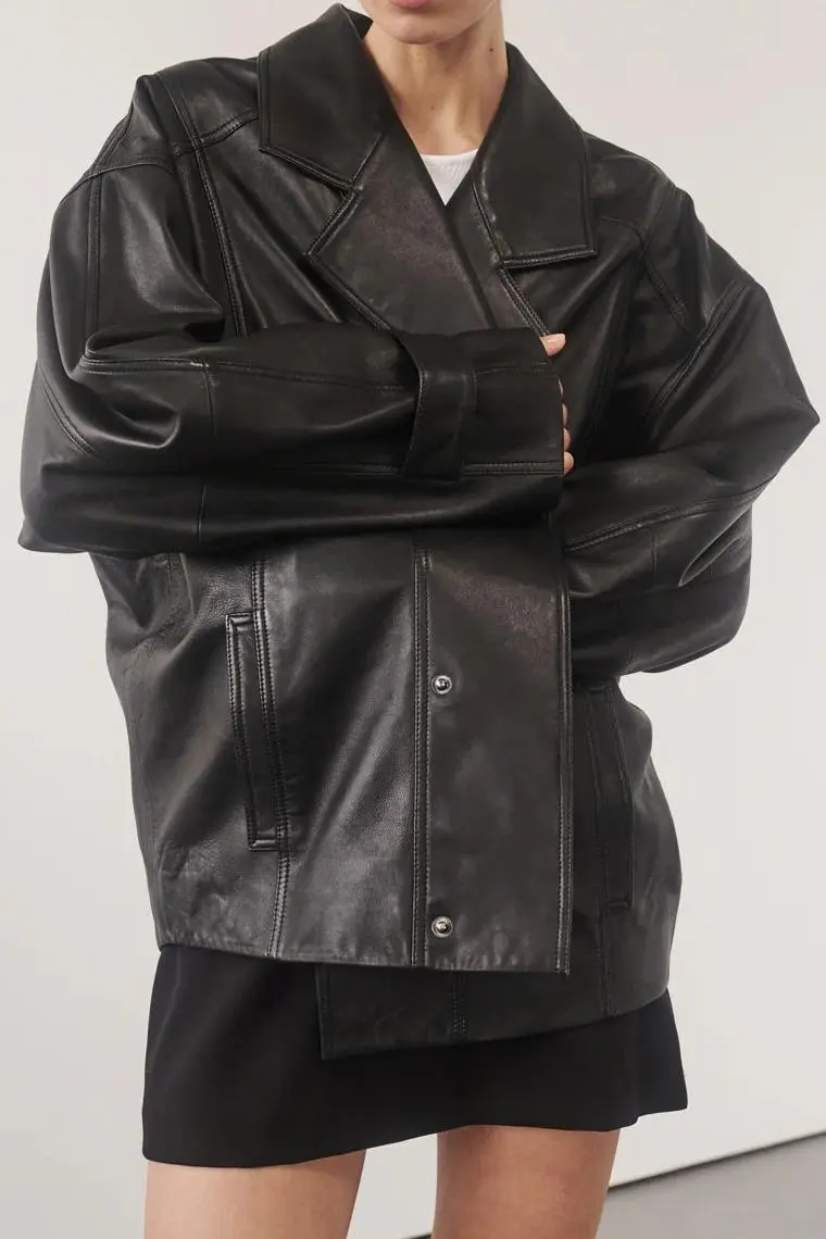 MARGOT BLACK LEATHER JACKET