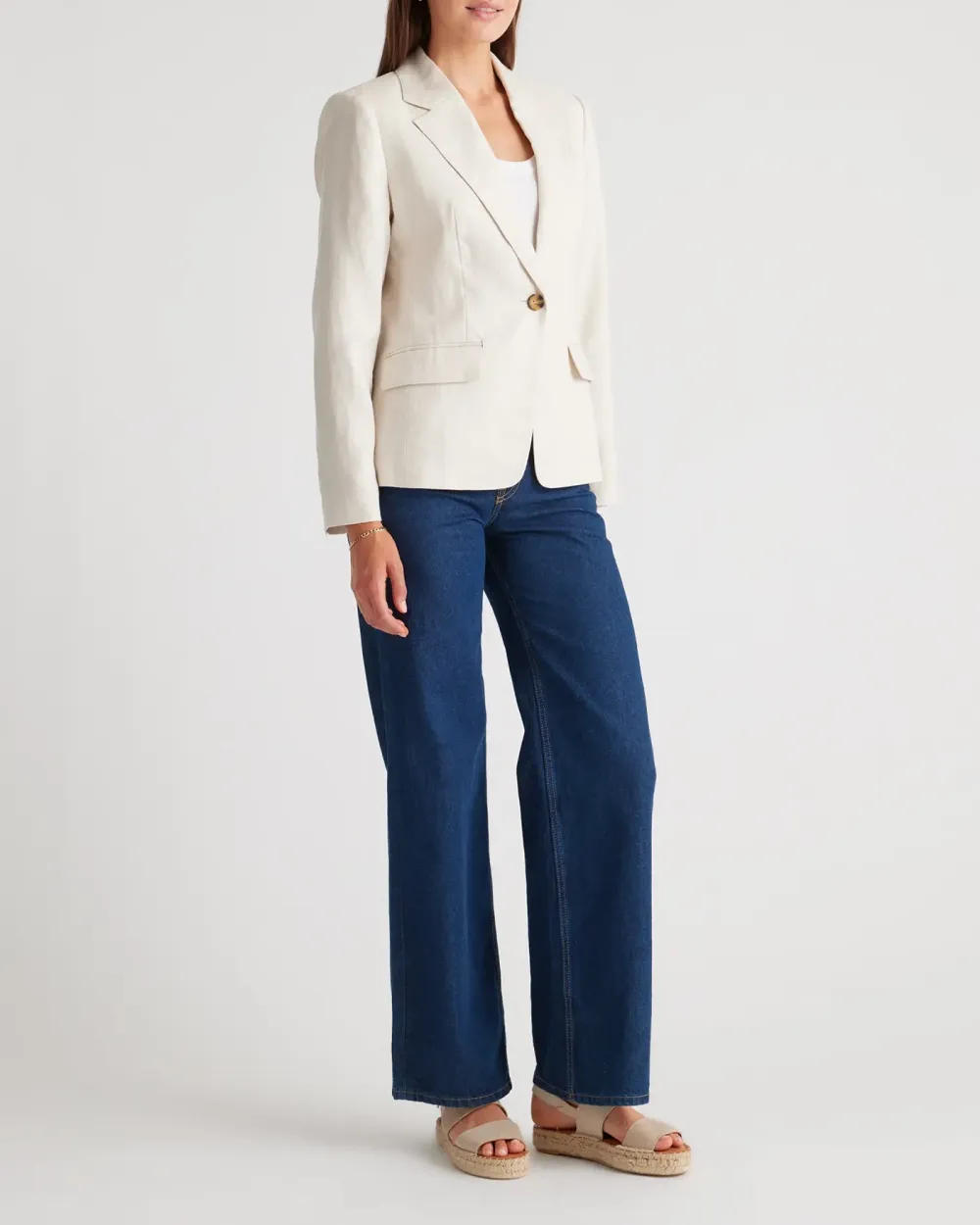 Linen Structured Blazer