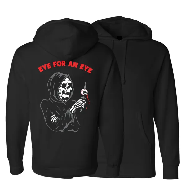 Eye For An Eye Printed Men's Hoodie