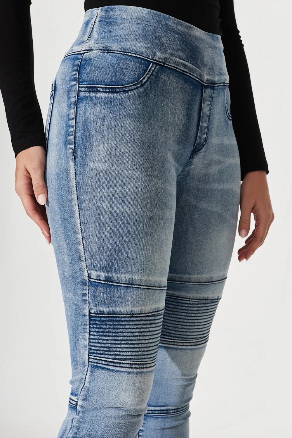 Light Blue High Waisted Skinny Jeans