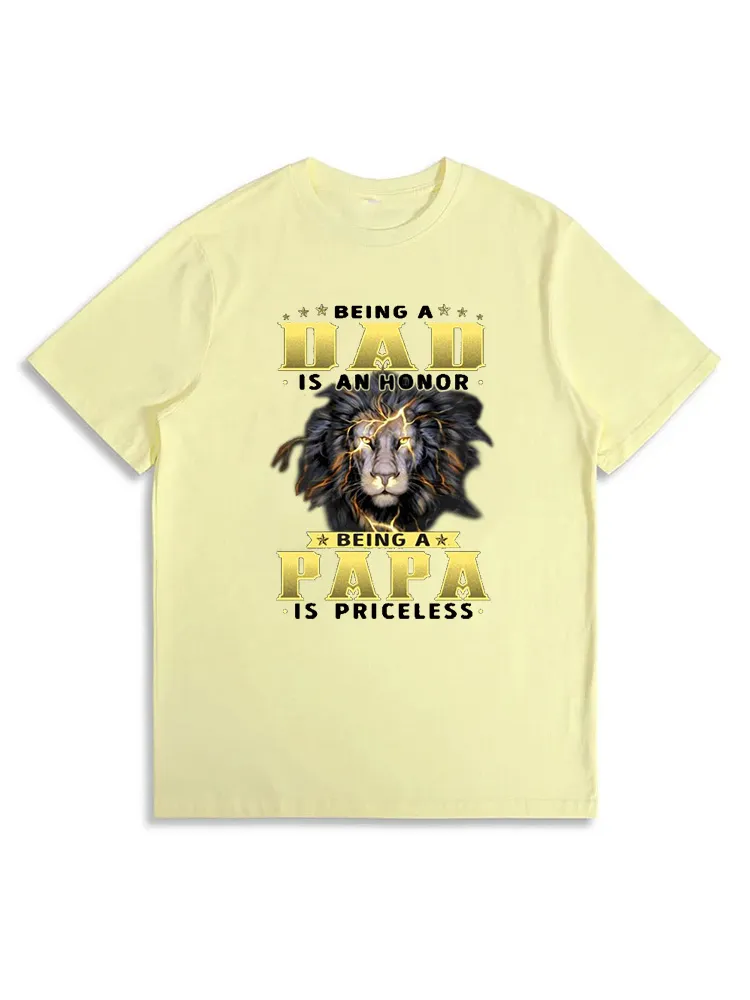 Being A Dad Is An Honor Lion T-Shirt