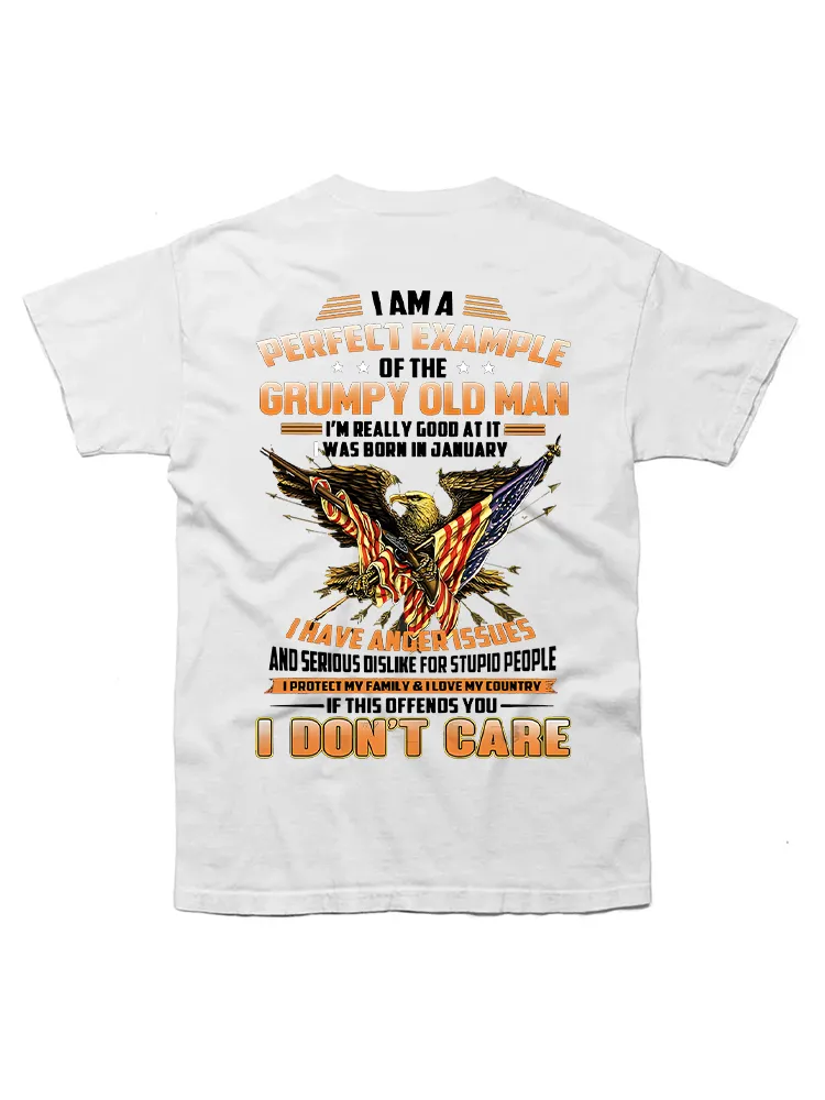 Im A Perfect Example The Grumpy Old Man Was Born In June Gift For Mens Men'S T-Shirt