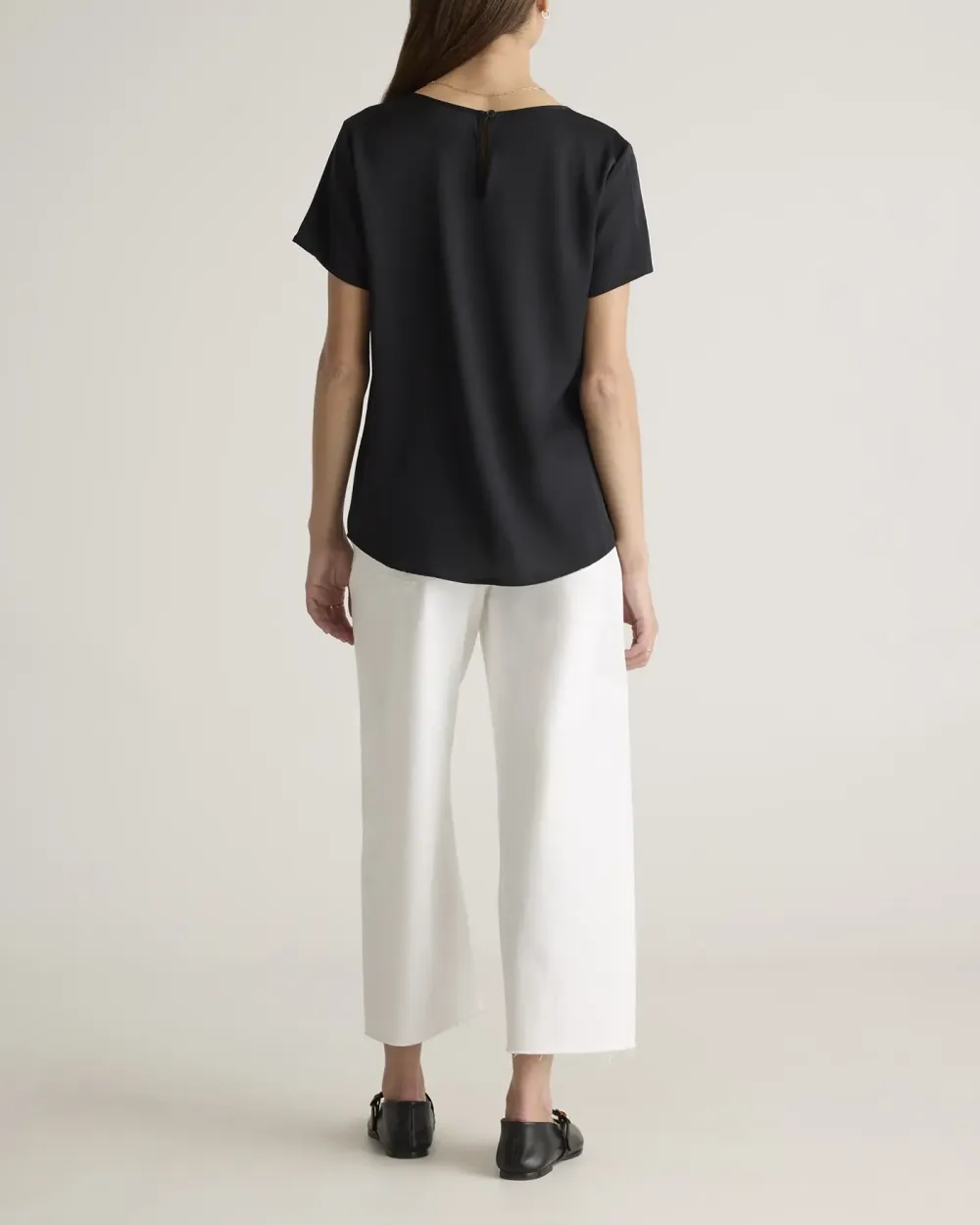 Washable Stretch Silk Tee