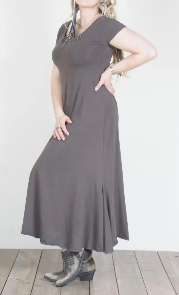 Gypsy Rose Dress - Earth Grey