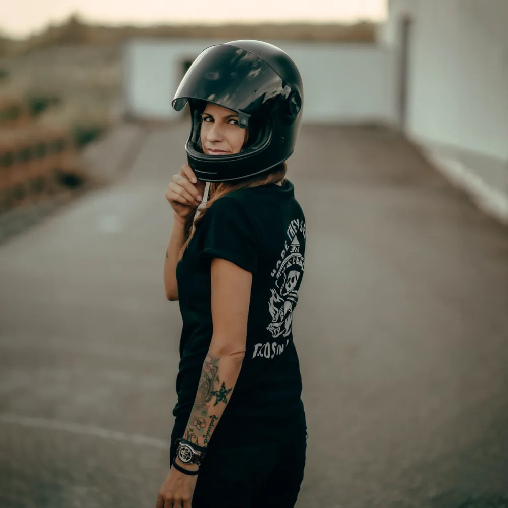 Hope They Serve Skull Graphic Women T-Shirt