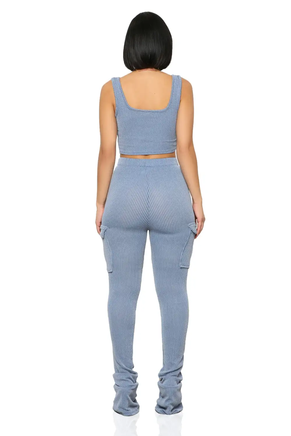The One Ribbed Set (Blue)- FINAL SALE