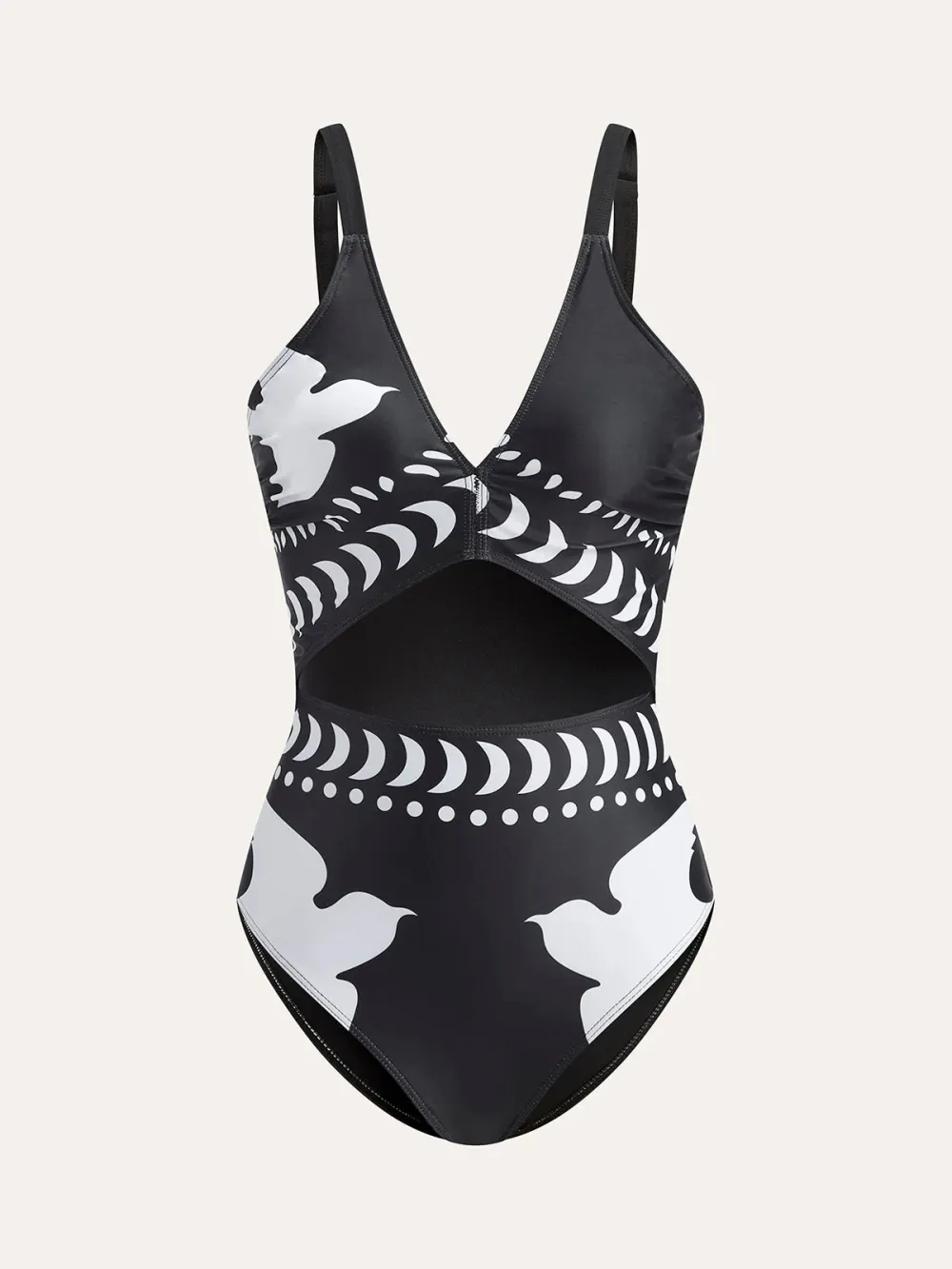 Cutout Front Spaghetti Strap One-Piece Swimsuit