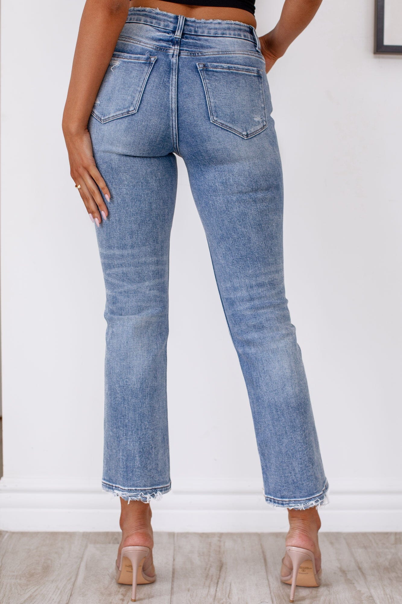 Light Denim Straight Jeans