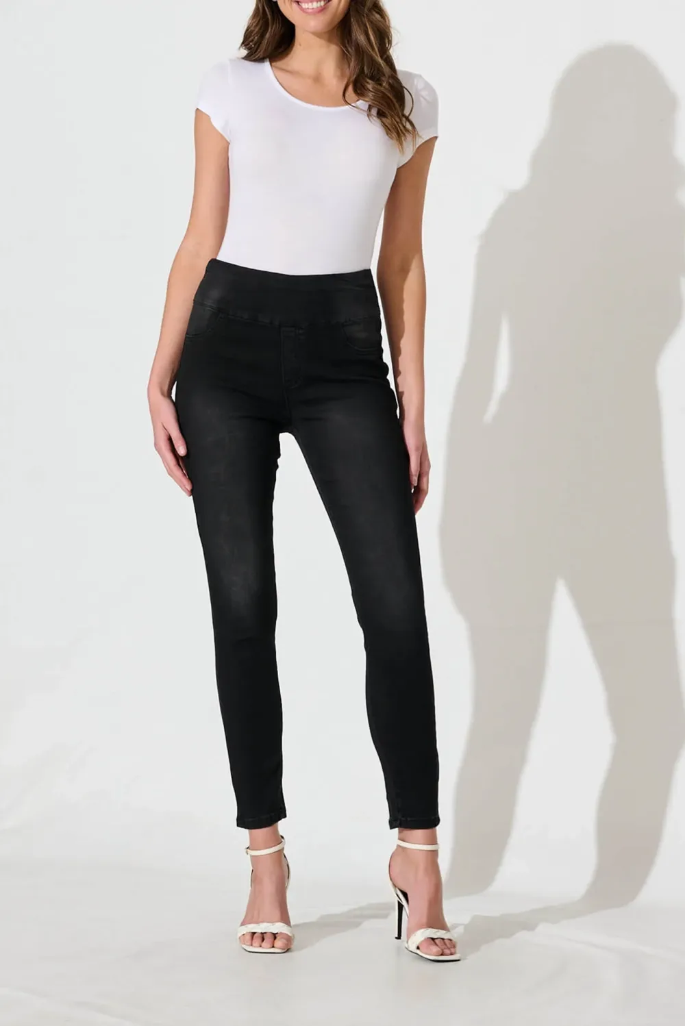 Black High Waisted Skinny Jeans