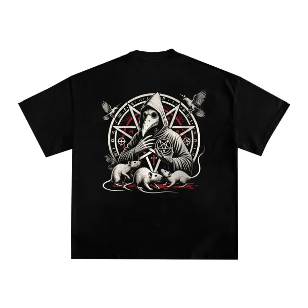 Plague Doctor Printed Men's T-shirt