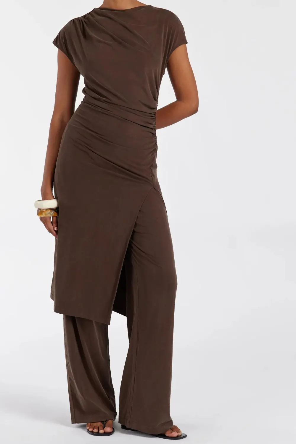 RIO BITTER CHOC WIDE LEG MODAL PANT