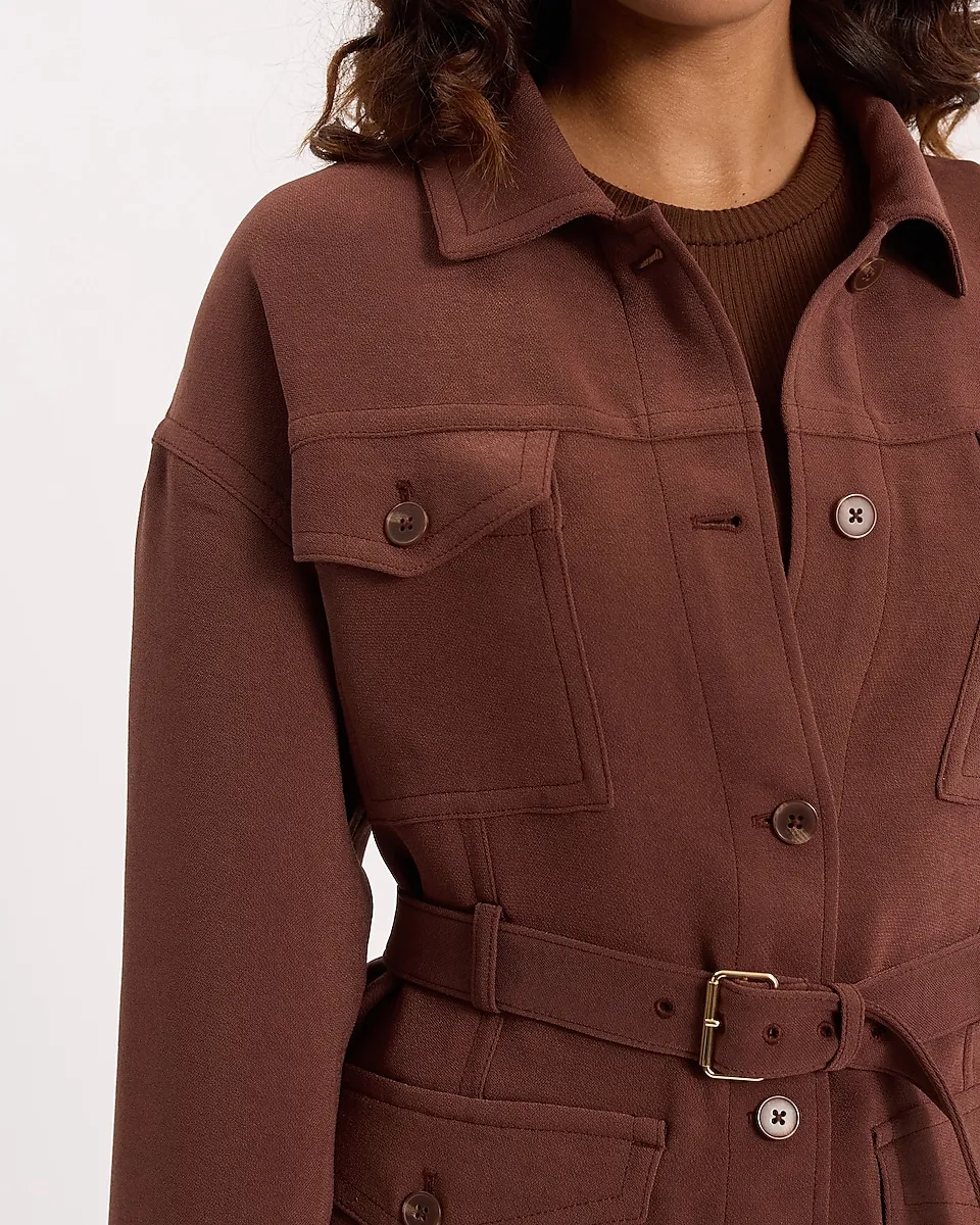 Belted Pocket Utility Jacket