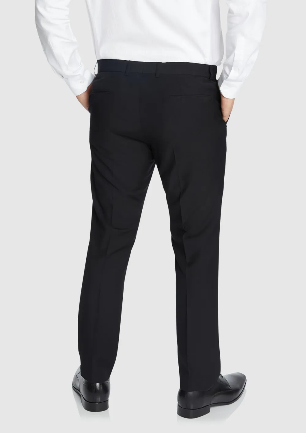 NAVY RAYMOND SLIM ELASTIC PANT