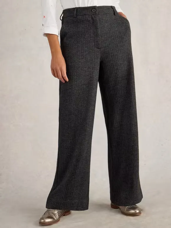 Belle Tweedy Wide Leg Trouser